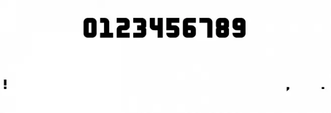 Klondike-Seven Font OTHER CHARS