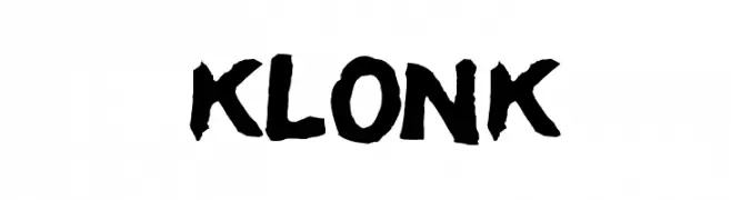 Klonk  フリーフォントのダウンロード