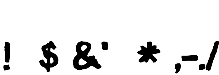 Klonk Font OTHER CHARS