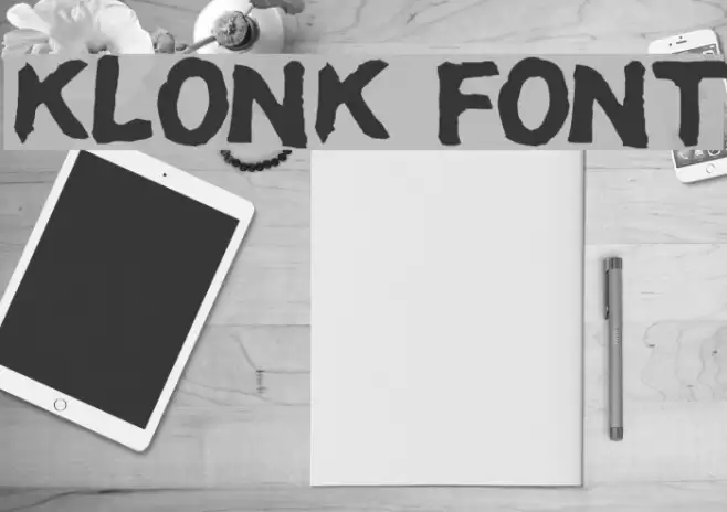 Klonk Font examples
