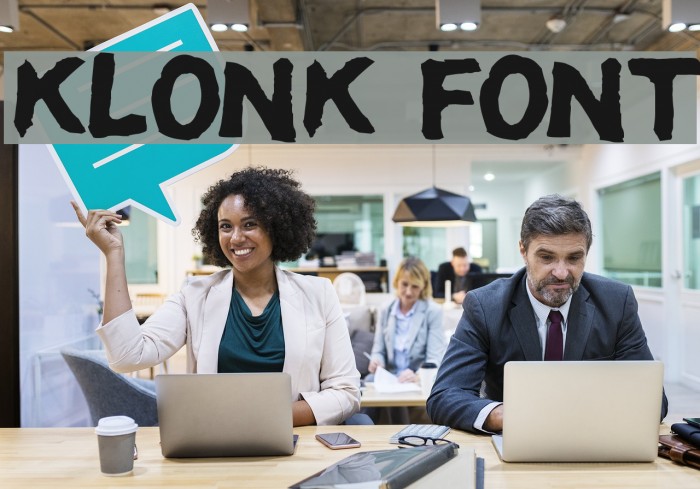 Klonk Font examples