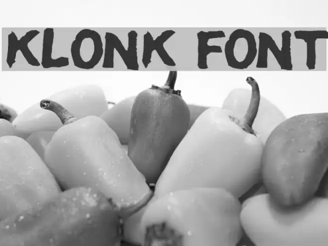 Klonk Font examples