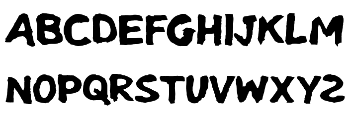 Klonk Font LOWERCASE