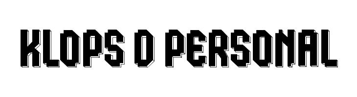Klops D Personal  Descarca Fonturi Gratis