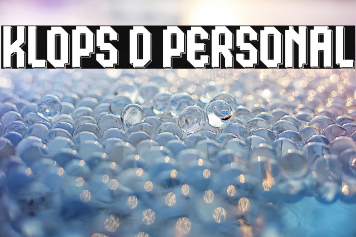 Klops D Personal Example 2