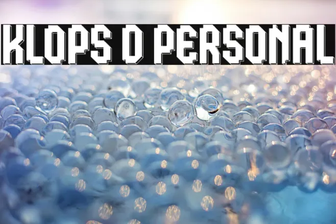 Klops D Personal Example 2