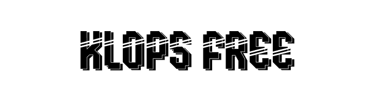 Klops Free  免费字体下载