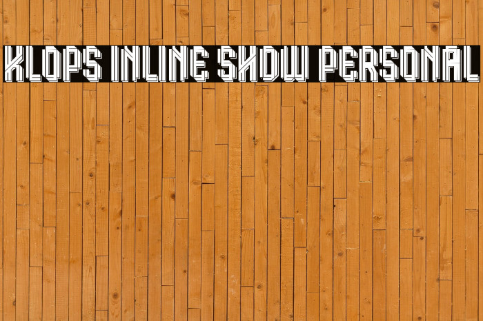 Klops Inline Shdw Personal Example 1