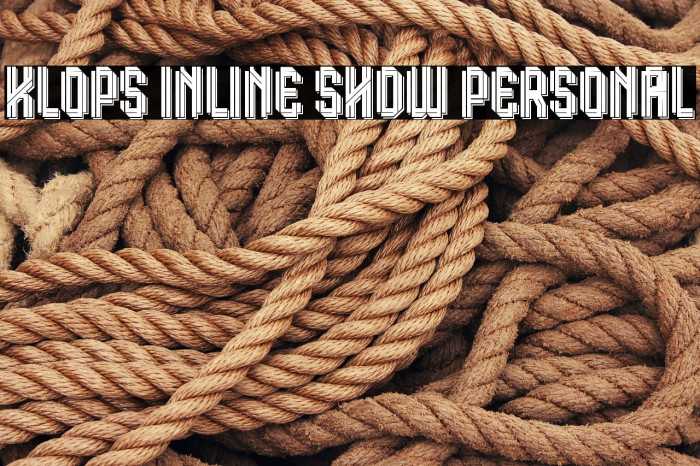 Klops Inline Shdw Personal Example 2
