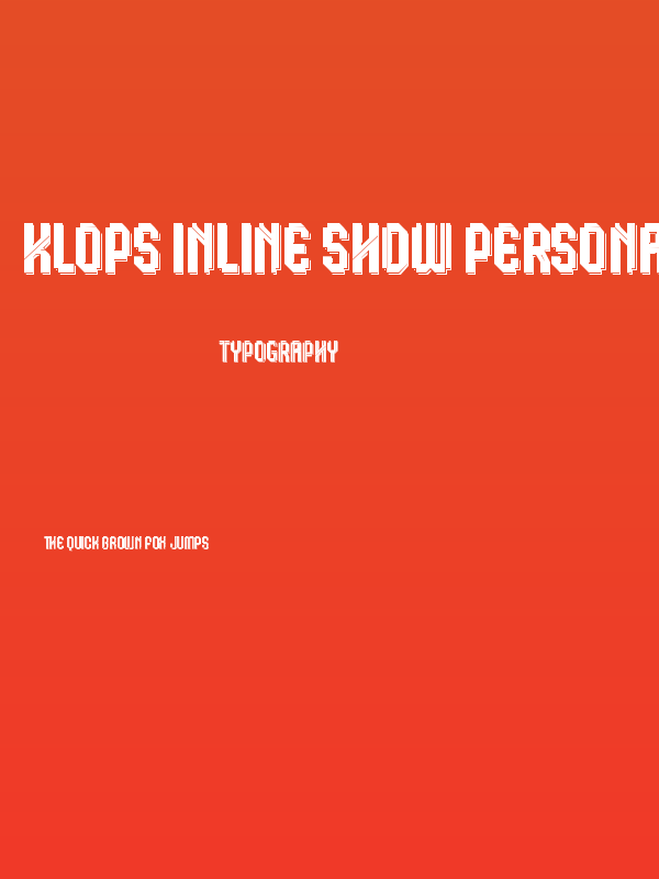 Klops Inline Shdw Personal Poster