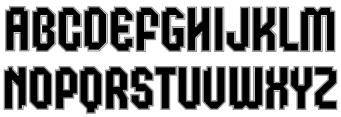 Klops Outline Personal Caratteri MAIUSCOLE