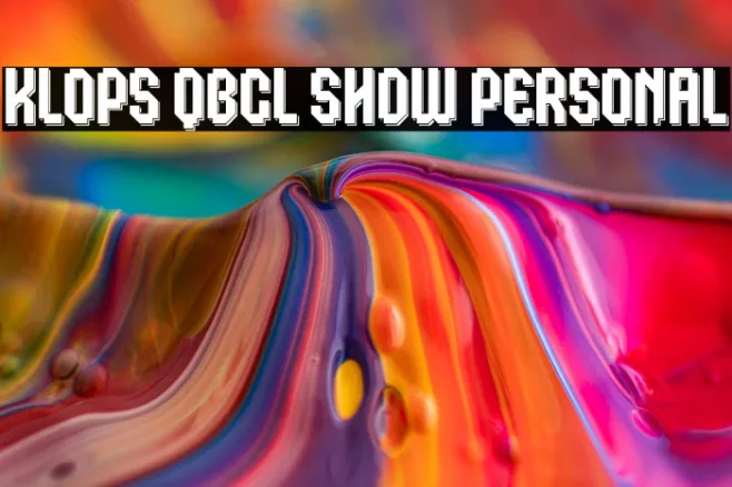 Klops Qbcl Shdw Personal Example 1