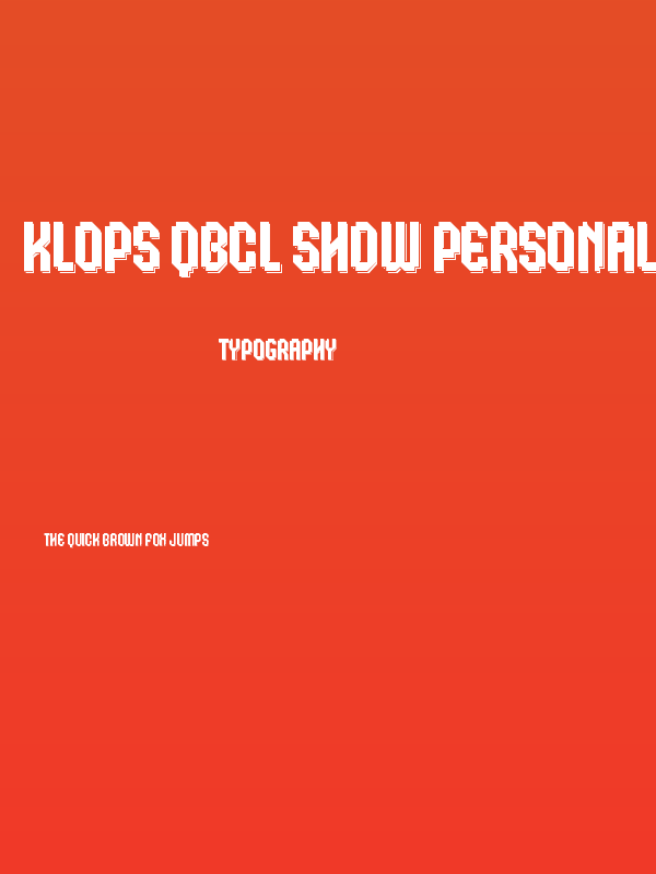 Klops Qbcl Shdw Personal Poster