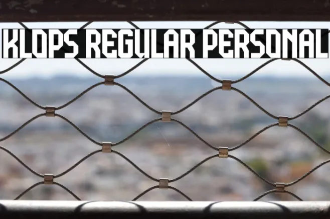 Klops Regular Personal Example 3