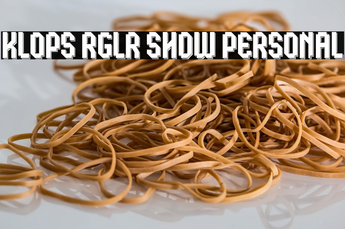 Klops Rglr Shdw Personal Example 2