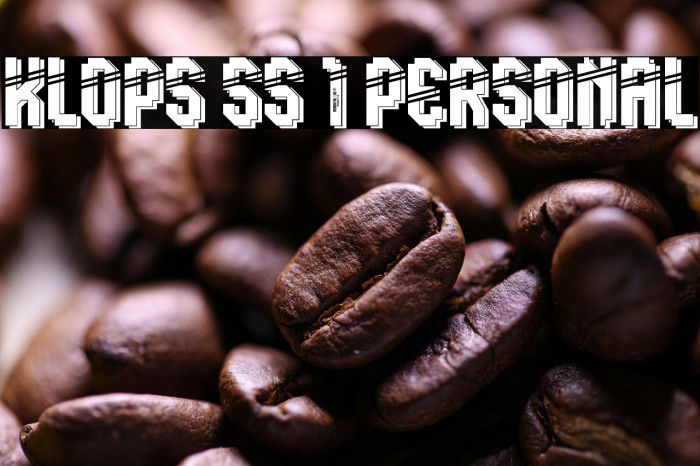 Klops SS 1 Personal Example 3