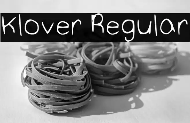 Klover Regular Font examples