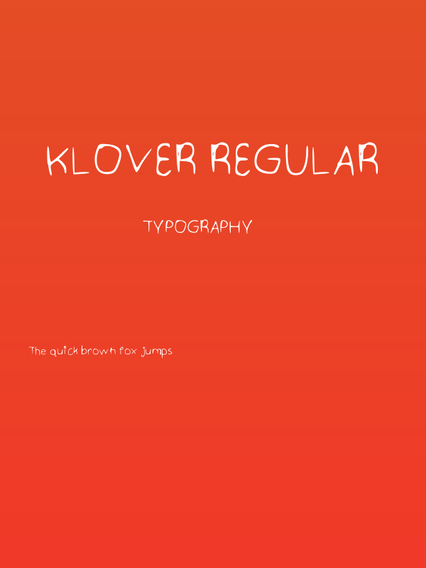 Klover Regular Poster