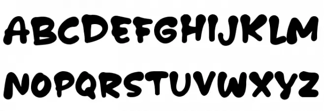 Kloway Schriftart Gro&szlig;