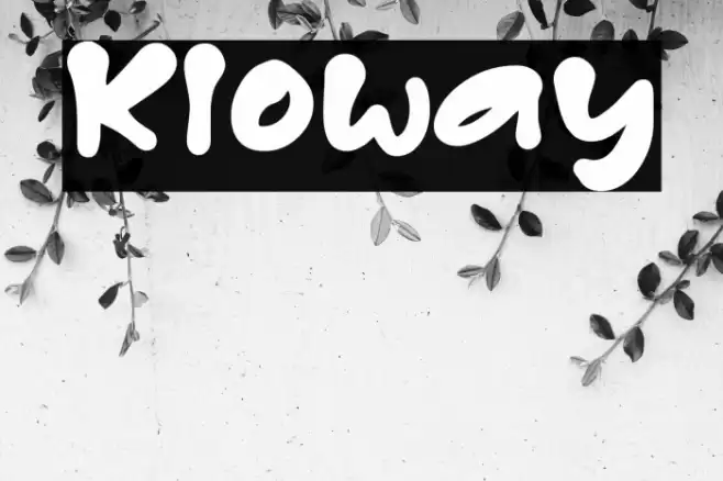 Kloway Schriftart examples