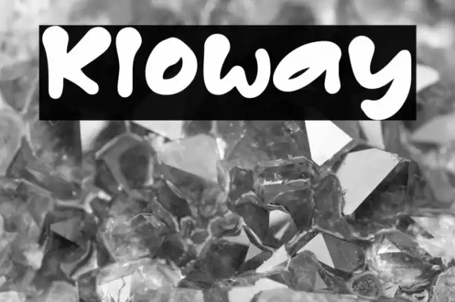 Kloway Schriftart examples