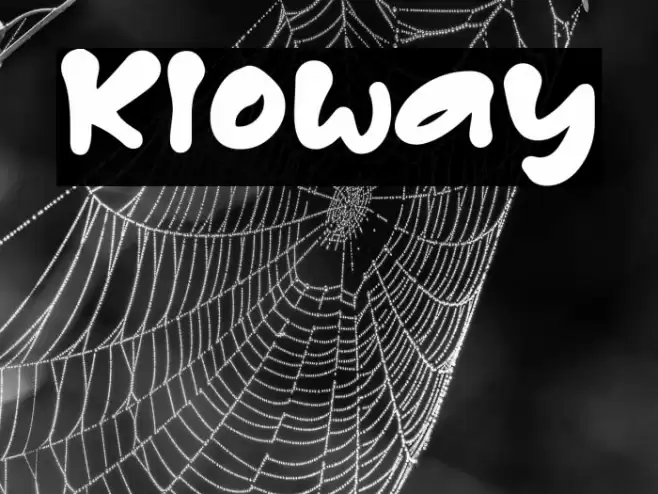 Kloway Schriftart examples