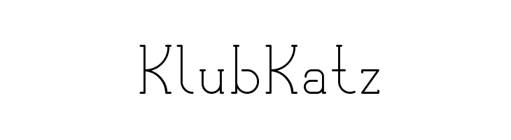 KlubKatz Font