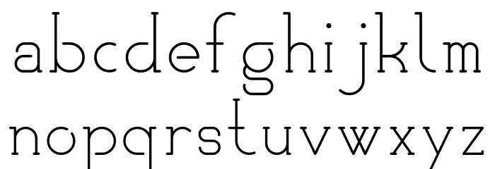KlubKatz Font LOWERCASE