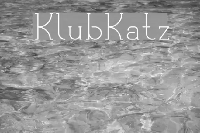 KlubKatz Font examples
