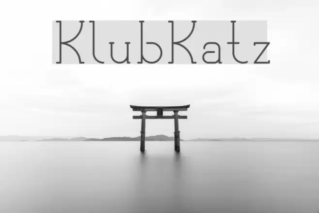 KlubKatz Font examples