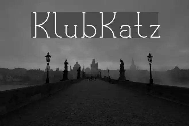KlubKatz Font examples