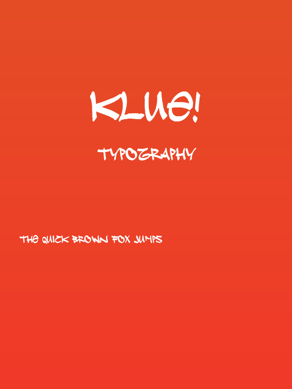Klue! Poster