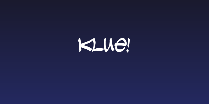 Klue! Social Header