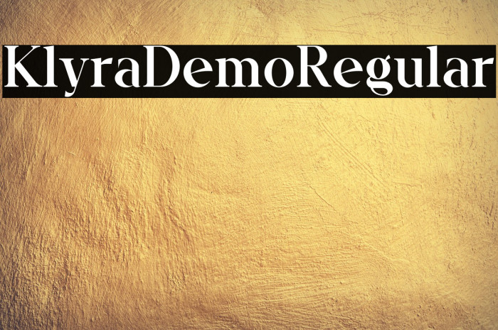 Klyra Demo Regular Example 3