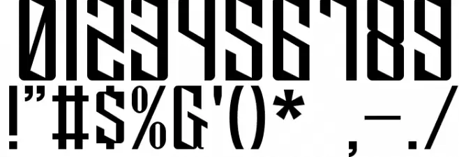 Klytus Шрифта ДРУГИЕ символов