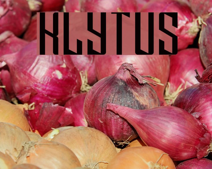 Klytus フォント examples