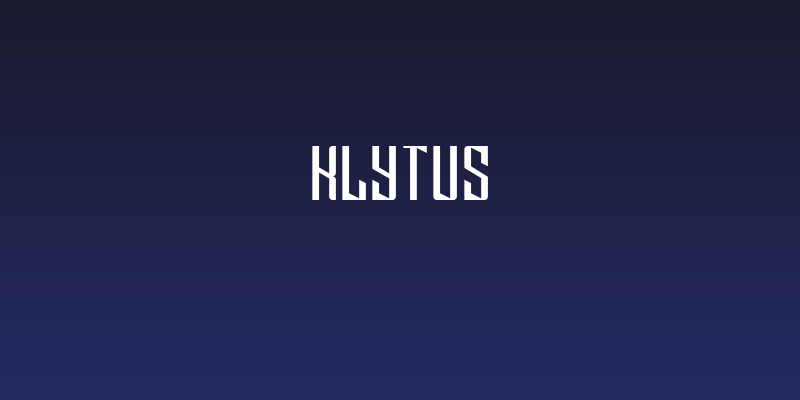 Klytus Social Header