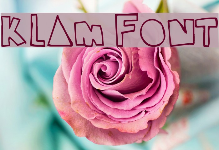 klam Font examples