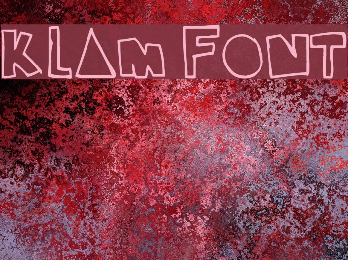 klam Font examples