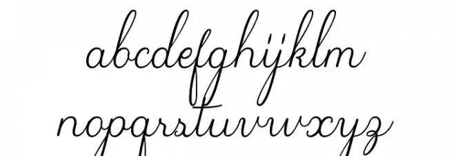 klara Font LOWERCASE