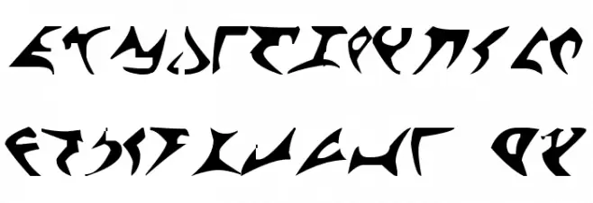 klingon font Caratteri MINUSCOLO