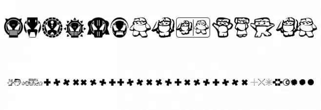 klozzbats Font UPPERCASE