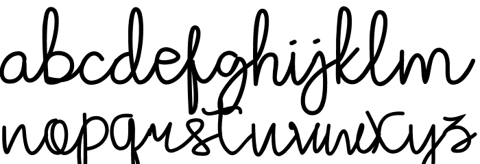 kluban Font LOWERCASE