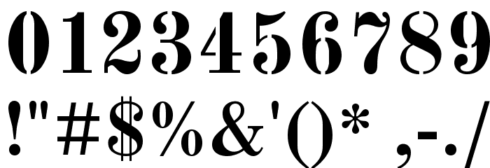 Km Standard TT Bold Font OTHER CHARS