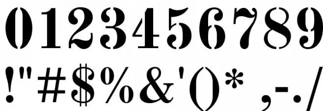 Km Standard TT Bold Font OTHER CHARS