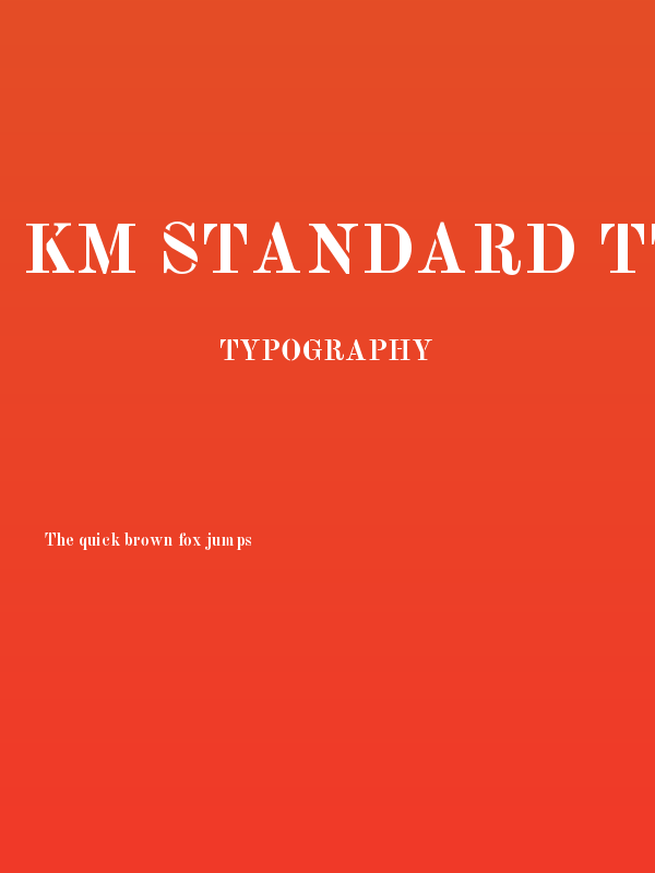 Km Standard TT Bold Poster