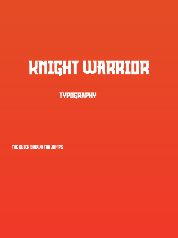 KNIGHT WARRIOR Poster