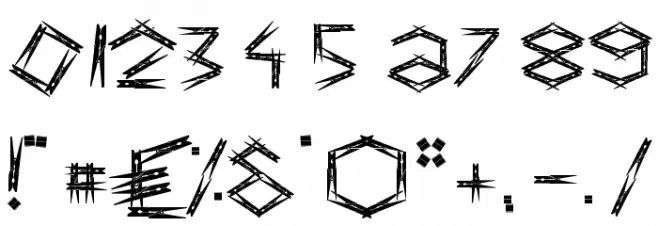 KNIJPER Font OTHER CHARS