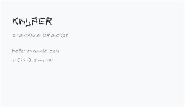 KNIJPER Business Card
