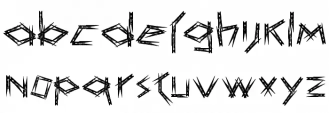 KNIJPER फ़ॉन्ट लोअरकेस